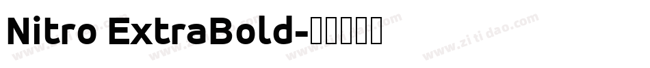 Nitro ExtraBold字体转换